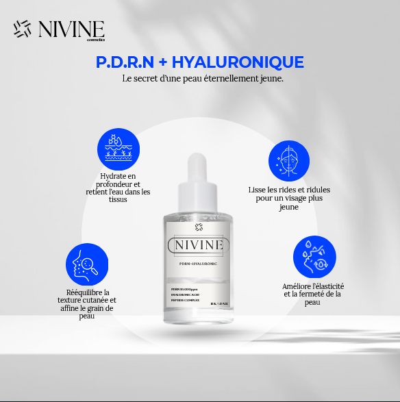 NIVINE  Sérum PDRN  Hyaluronique  30ml